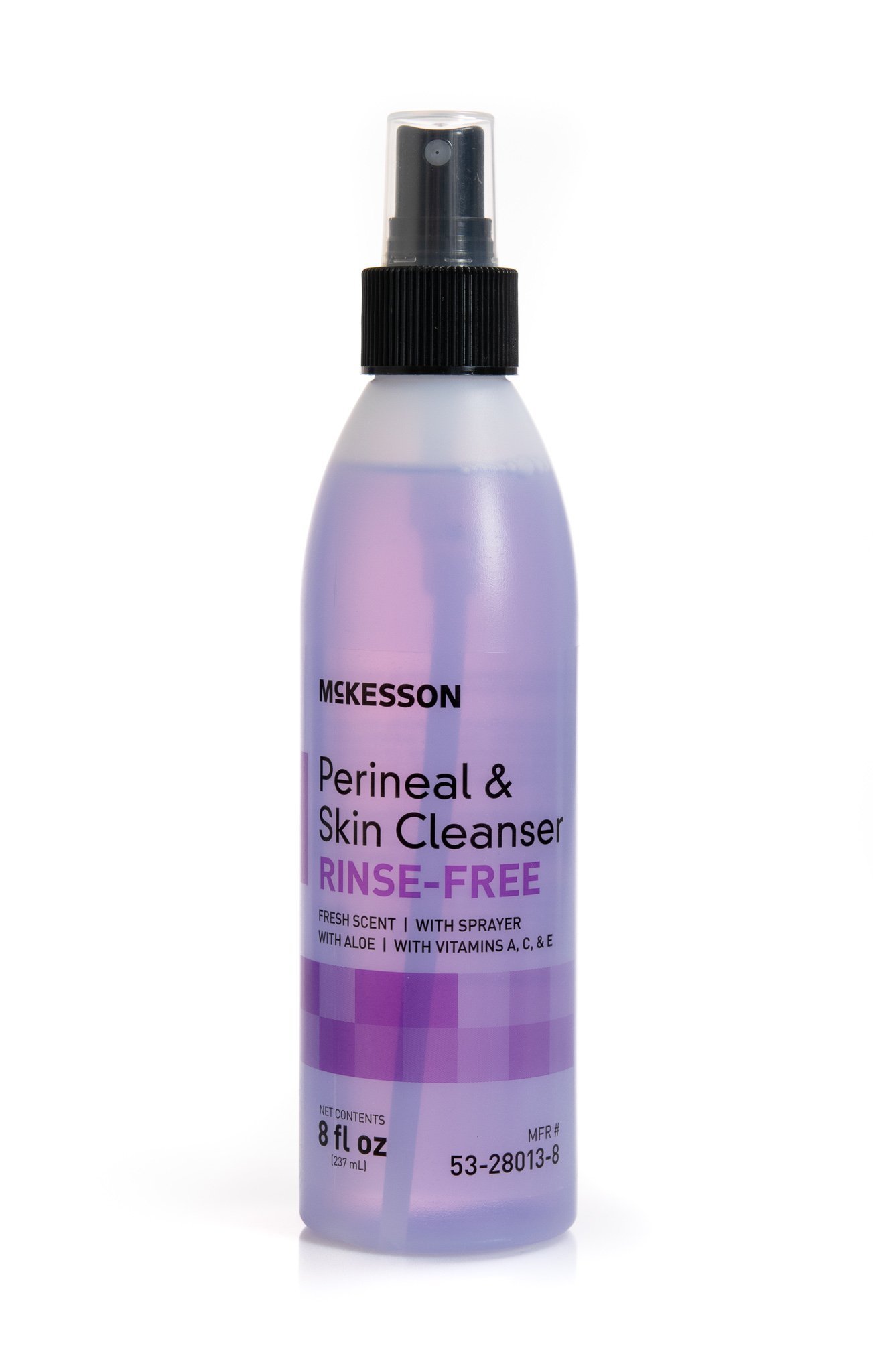 McKesson Rinse-Free Perineal & Skin Cleanser, 8 oz, Case of 48