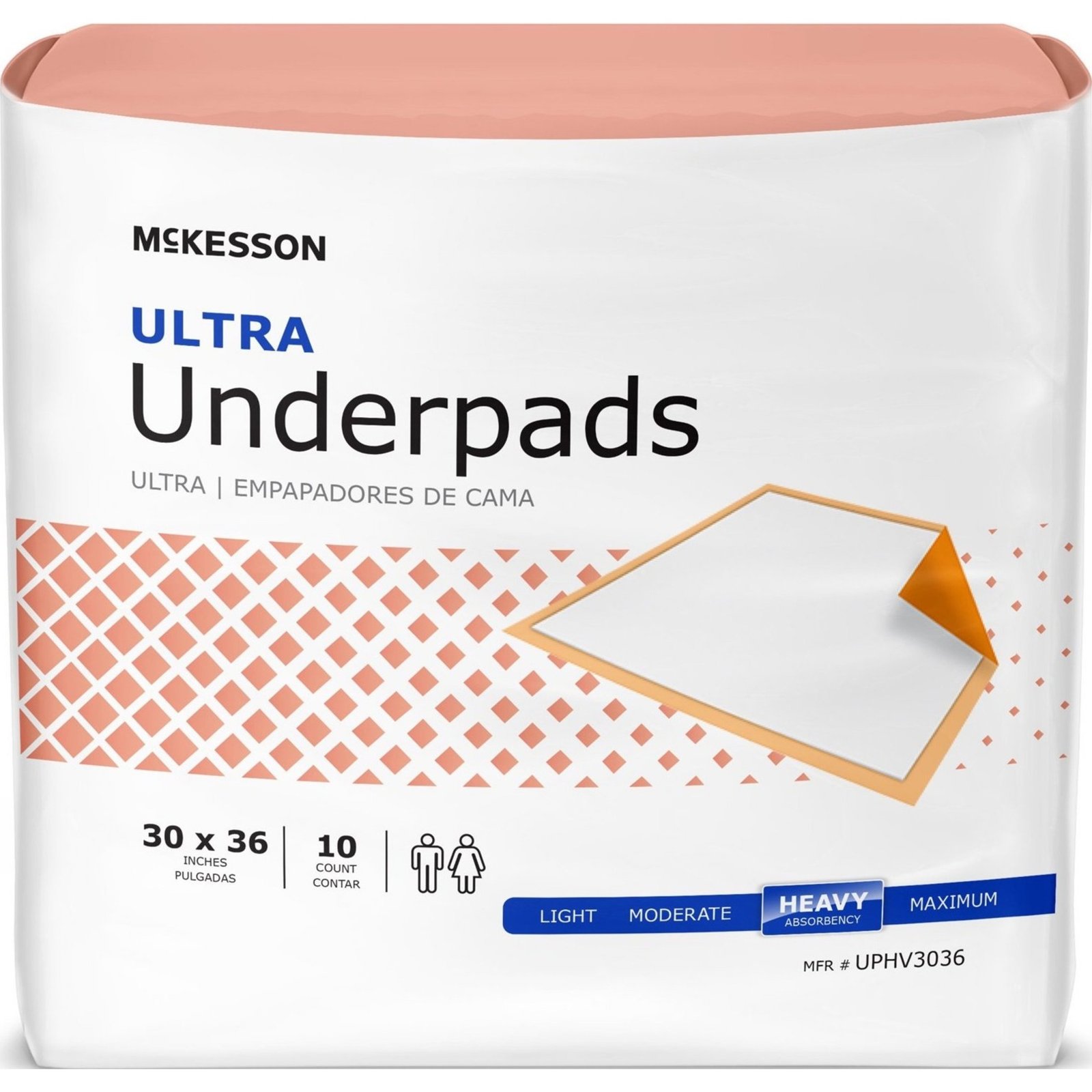 McKesson Ultra Underpads, 30 x 36 in, Case of 100