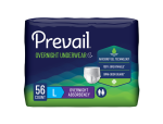 Prevail Overnight Underwear, Large, Case of 56